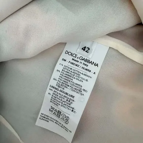 DOLCE & GABBANA MultiColor Floral Lace High Waist Mini Skirt Size 42/6 - Picture 6 of 7